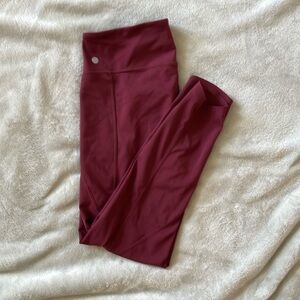 Zella pocket legging | Maroon | Size large